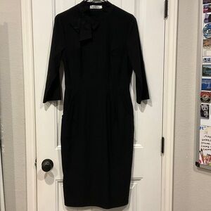 Chic 3/4 Length Sleeve Black Dress